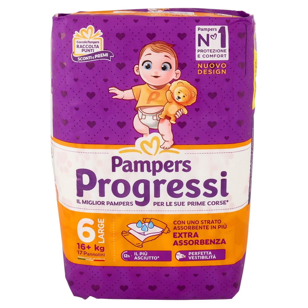 Pampers Progressi XL 17 pz